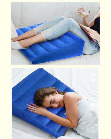 Amazon Inflatable Wedge Pillow For Sleeping Portable Travel Wedge