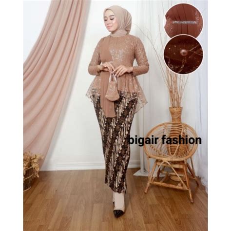 Jual SETELAN KEBAYA AURORA SELENDANG MODERN SETELAN KEBAYA MODERN