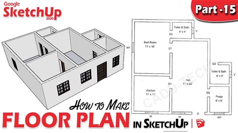 15 SketchUp Floor Plan Tutorial For Beginners DeepakVerma Dp YouTube