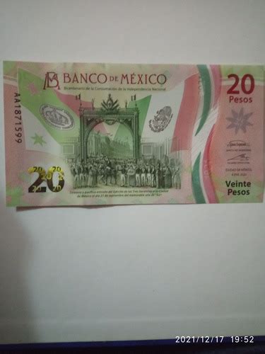 Billete De Pesos Serie Aa En Venta En Matamoros Coahuila Por S Lo