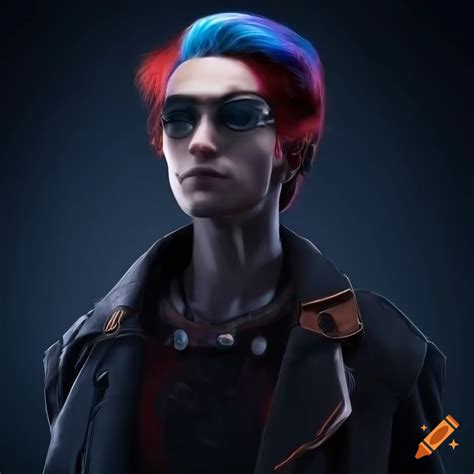 Cyberpunk Male Rockerboy With Vibrant Hair On Craiyon