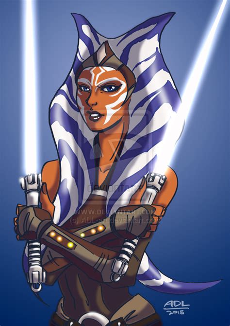 Ahsoka Tano By Adl Art On Deviantart Star Wars Ahsoka Star Wars