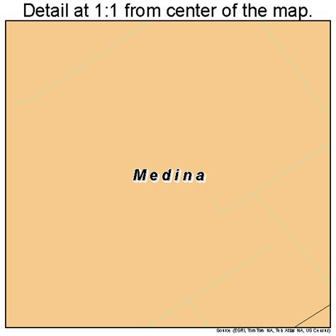 Medina Texas Street Map 4847406