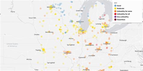 Illinois Air Quality Map See Air Quality Near You