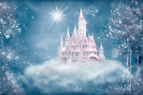 Fantasy Winter Wonderland Castle Landscape · Creative Fabrica