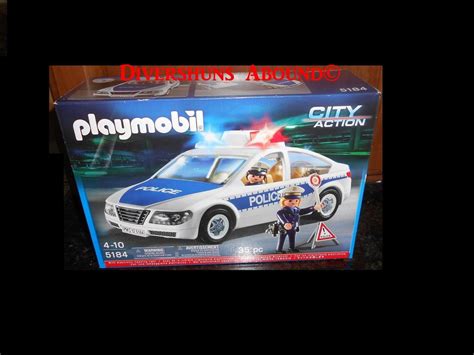 Playmobil City Action Police Car With Flashing Light Officer