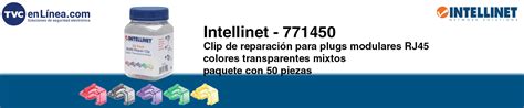 INTELLINET 771450 Clips Reparadores Para Plug RJ45 Clip De R