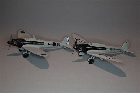 A Pair Of Heinkel He70 From Matchbox Ready For Inspection Aircraft