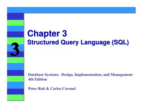 Ppt Chapter 3 Structured Query Language Sql Powerpoint Presentation Id9564069