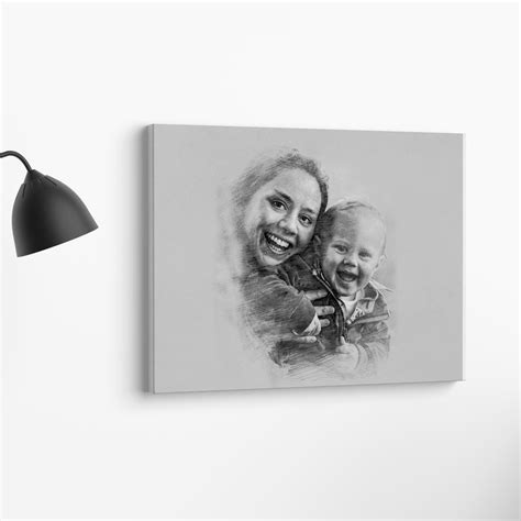 Pencil Sketch Canvas 2L - Prints India