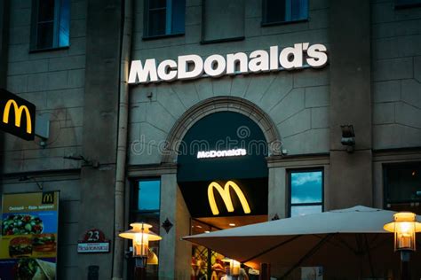 McDonalds Restaurant Sign. McDonald S Corporation Editorial Image ...