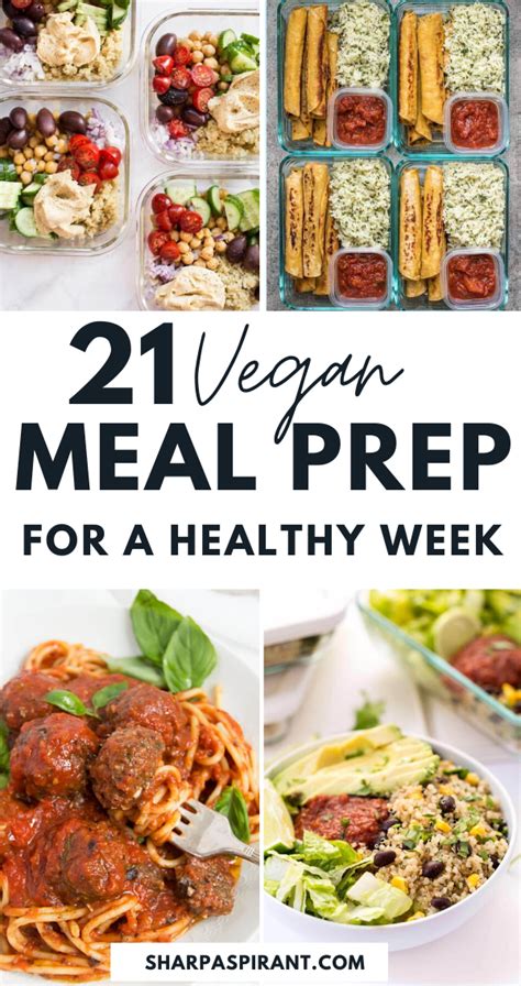 Vegan Meal Prep Ideas For A Healthy Week Sharp Aspirant