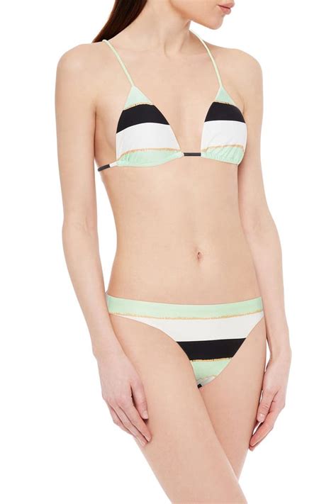 Malta Striped Mid Rise Bikini Briefs Endource