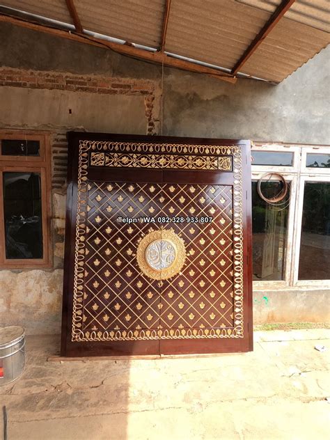 Pintu Masjid Replika Nabawi Kayu Jati Ukiran Jepara Udin Furnitures