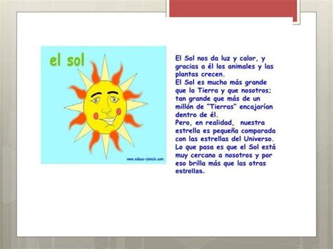 El Sol Fuente De Luz Y Calor PPT