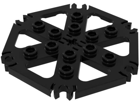 Lego Black Technic Plate Rotor Blade With Clip Ends