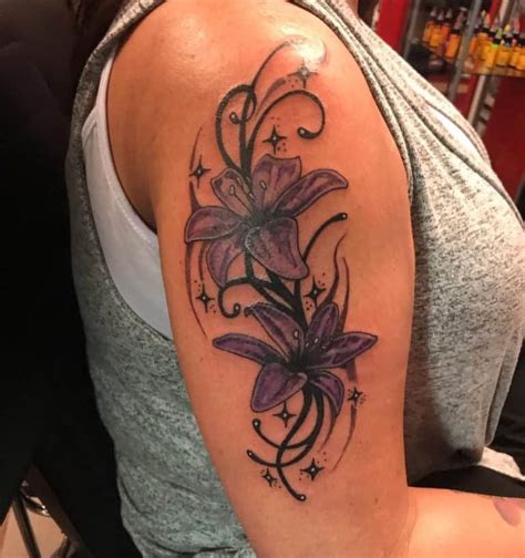 Top 73 Best Purple Flower Tattoo Ideas [2021 Inspiration Guide]