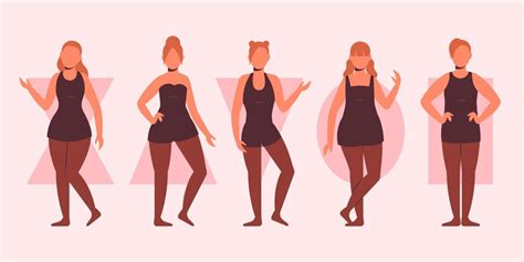 Free Vector Hand Drawn Types Of Female Body Shapes