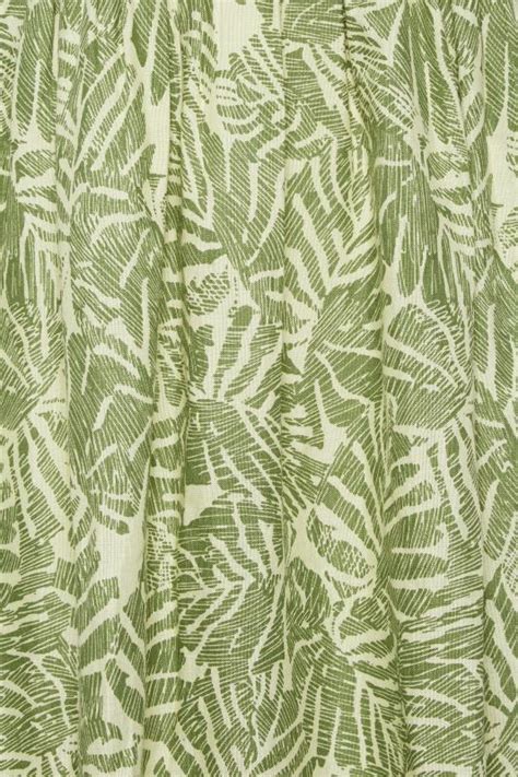 LTS Tall Womens Green Palm Leaf Print Midaxi Dress Long Tall Sally