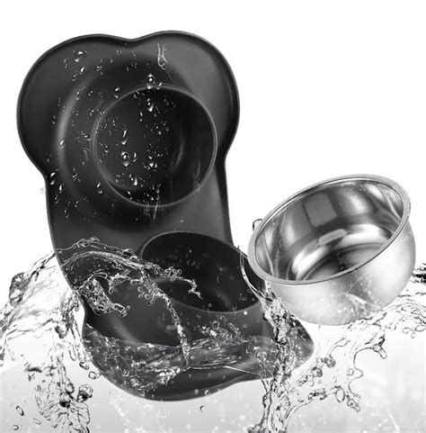 Купить МИСКА ДЛЯ СОБАКИ И КОШКИ, ДВОЙНАЯ СИЛИКОНОВАЯ ПОДСТАВКА: отзывы ...