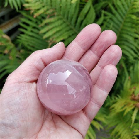 Gorgeous Pink Rose Quartz Sphere Mm Stand Sold Separately