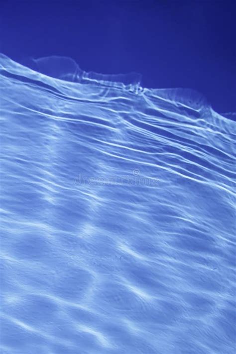 Blue Ripple Water Background Swimming Pool Water Sun Reflection Stock