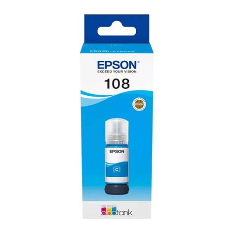 Bouteille D Encre Epson 108 Cyan EcoTank 70ml