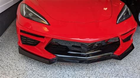 2020 2023 C8 Corvette 1vm Aeromax Front Lip Splitter Corvetteforum