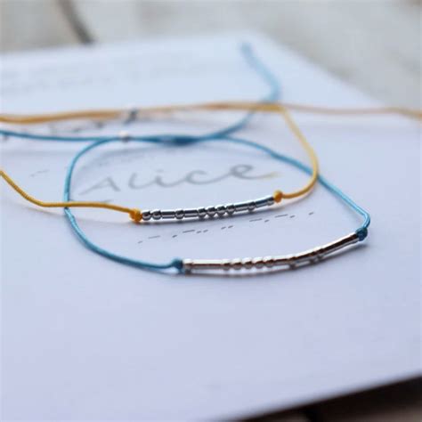 Couple Name Morse Code Bracelets Long Distance Relationship Bracelets