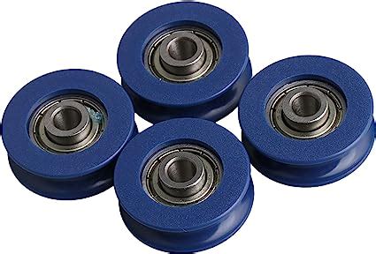 Amazon Cnbtr Mm Depth U Type Blue Plastic Bearing Guide Pulley