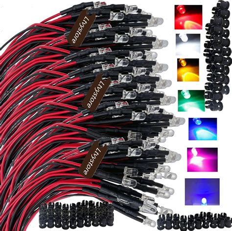 Ltvystore Pcs Mm V Colors Led Pre Wired Prewired Lamp Light