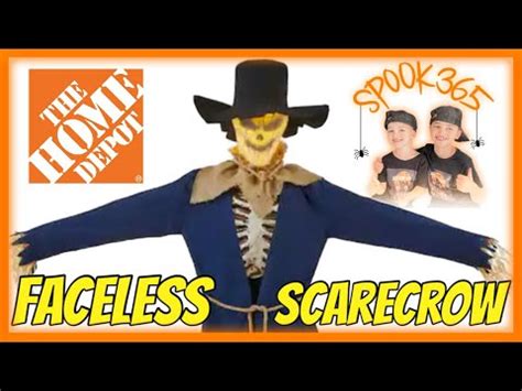 Home Depot Faceless Scarecrow 2022 Setup And Unboxing YouTube