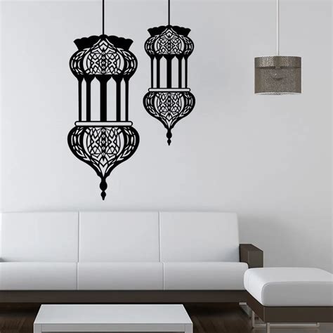 Islamic Wall Stickers Muslim Mosque Pattern Mural Vinyl Waterproof