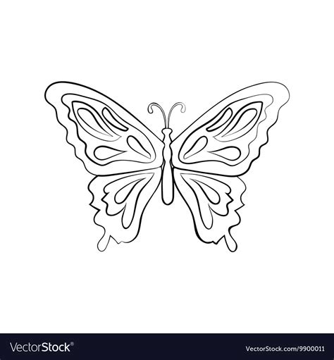 Sketch Butterfly Royalty Free Vector Image Vectorstock