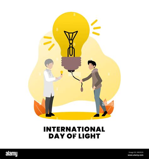 International Day Of Light Vector Illustration Stock Photo - Alamy
