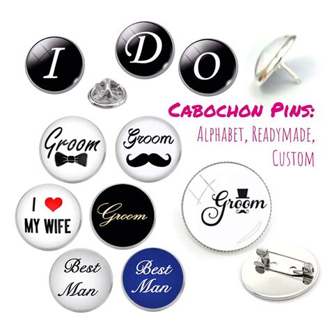 Pre Order Customised Personalised Pin Badge Custom Design Cabochon