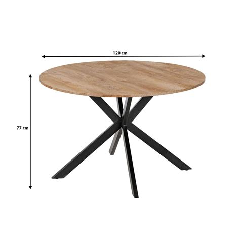 Eettafel Rond Ronsi Bruin 120cm Ronde Tafel Blokker