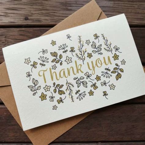 Jual 1 Pack Kartu Ucapan Terima Kasih Thank You Card Plus Amplop Kraft