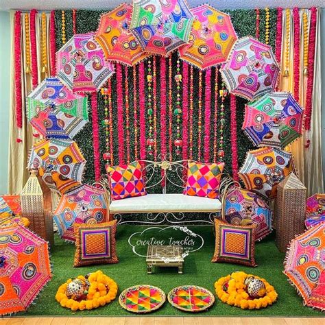 Traditional Rajasthani Umbrella Decoration Props Band Baja Weddings