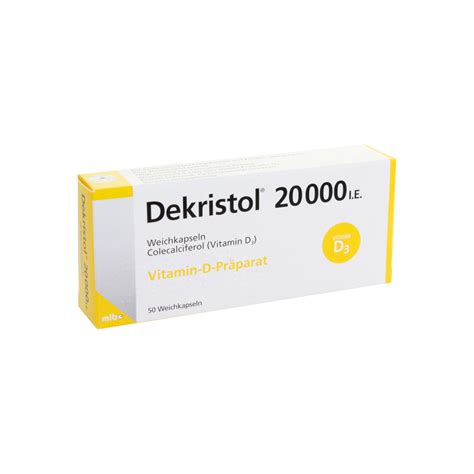 Dekristol 20 000 I E Weichkapseln 50 Stück online kaufen