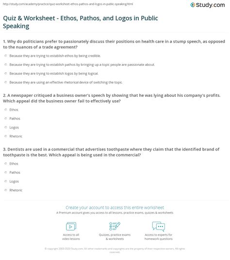 Ethos Pathos Logos Worksheet Answer Key Pdf Worksheets Library