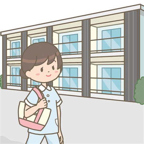 看護学生が学生寮に帰ってきたイラスト🎨【フリー素材】｜看護roo カンゴルー