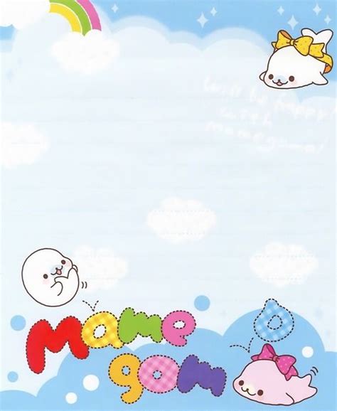 Mamegoma Kawaii Memo Scan Printable