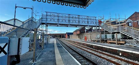 Temporary Footbridge Opened At Bridlington Station Amcofen