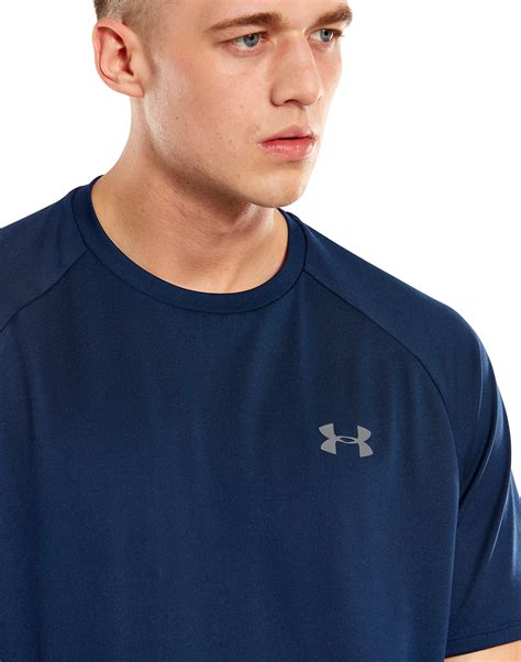 Men S Navy Blue Under Armour Tech T Shirt Life Style Sports