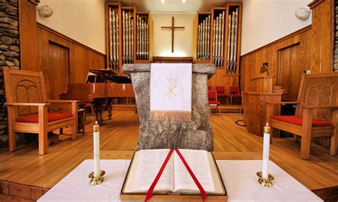 Historic Stone Pulpit - Banner Elk Presbyterian Church