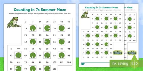 Spring Themed Counting In 5s Maze Worksheet Teacher Made 53 Off