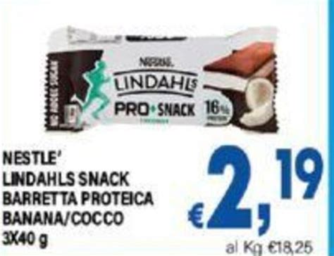 Nestle Lindahls Snack Barretta Proteica Banana Cocco X G Offerta