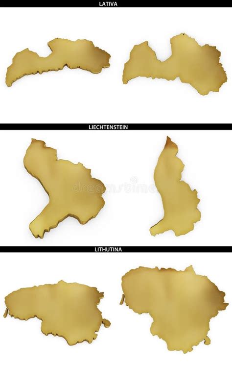 Una Colecci N De Formas De Oro Del Europeo Indica Lativa Liechtenstein