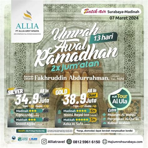 Umroh Ramadhan 2024 Paket Umroh Maret 2024